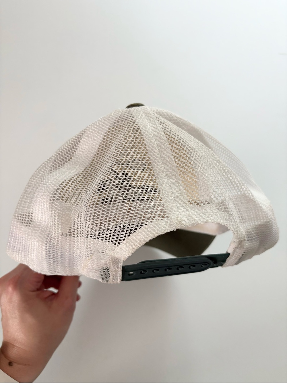 Free People Giddy Up Trucker Hat in Cream/Green - Picture 9 of 9